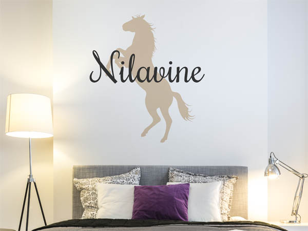 Wandtattoo Nilavine mit Pferd