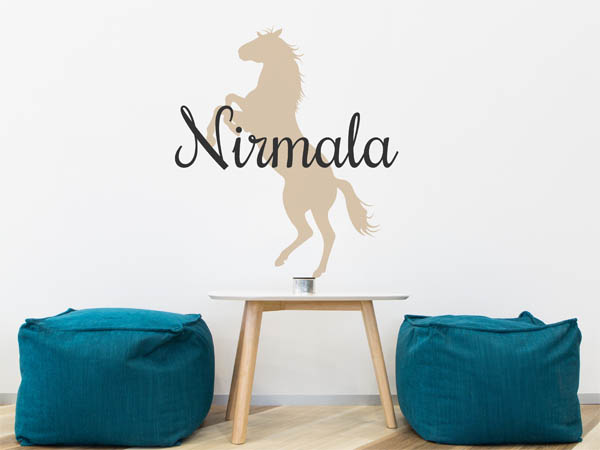 Wandtattoo Nirmala mit Pferd