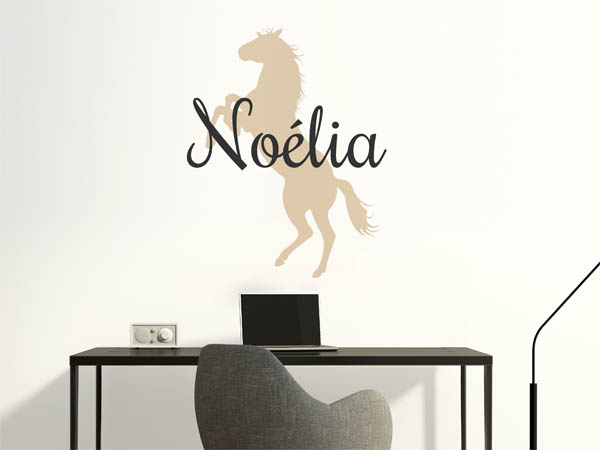 Wandtattoo Noélia mit Pferd