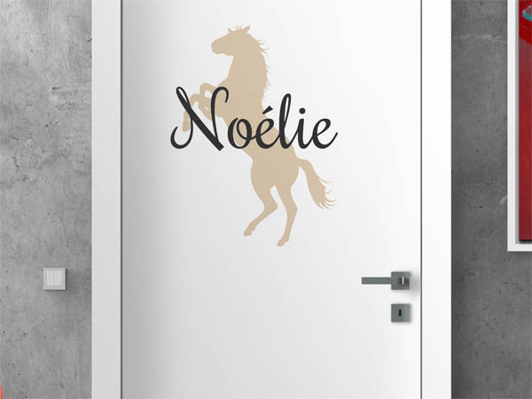 Wandtattoo Noélie mit Pferd