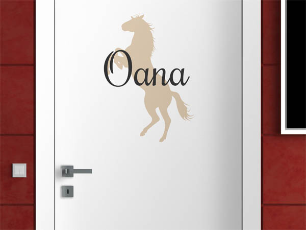 Wandtattoo Oana mit Pferd