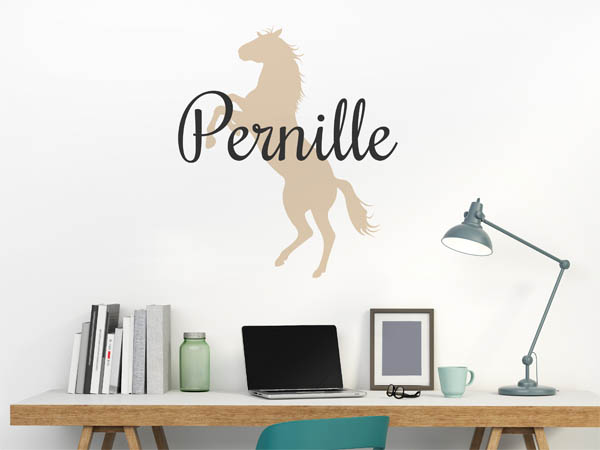 Wandtattoo Pernille mit Pferd