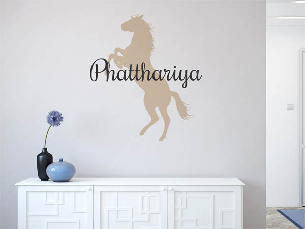 Wandtattoo Phatthariya mit Pferd