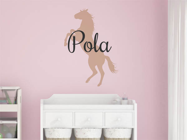 Wandtattoo Pola mit Pferd