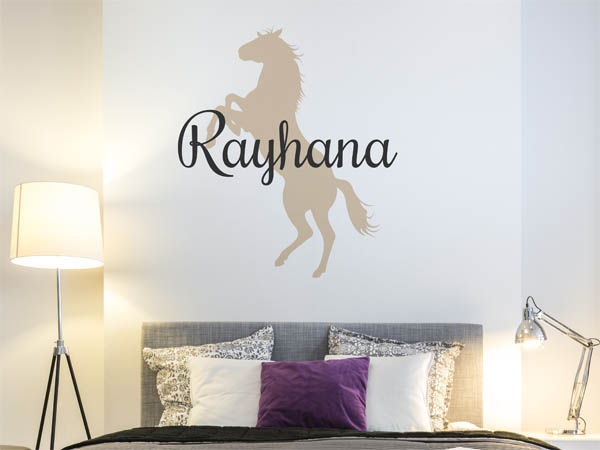 Wandtattoo Rayhana mit Pferd