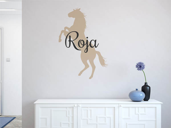 Wandtattoo Roja mit Pferd