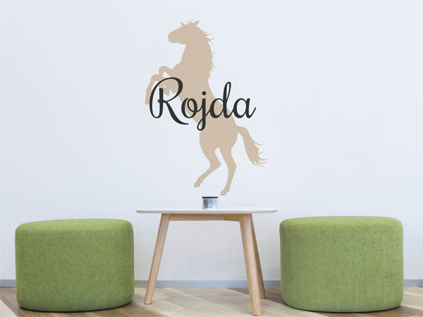 Wandtattoo Rojda mit Pferd