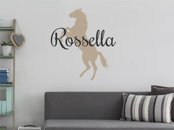 Wandtattoo Rossella mit Pferd