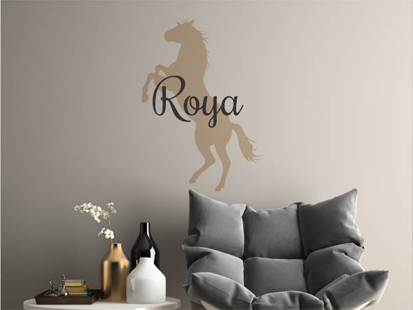 Wandtattoo Roya mit Pferd