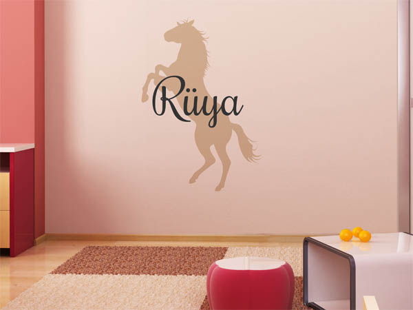 Wandtattoo Rüya mit Pferd