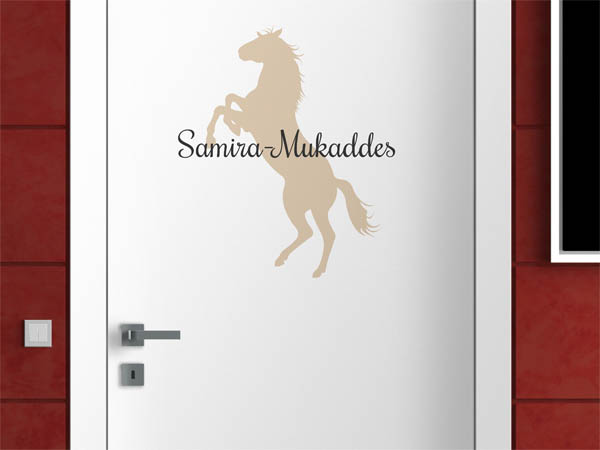 Wandtattoo Samira-Mukaddes mit Pferd