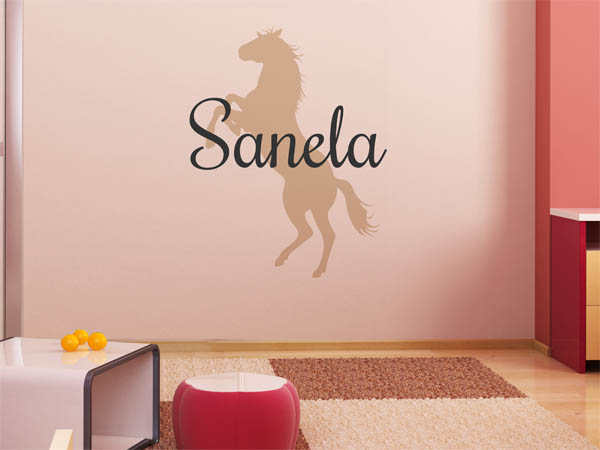 Wandtattoo Sanela mit Pferd