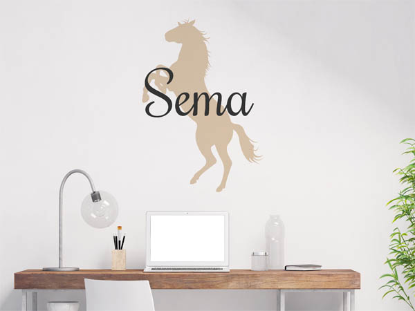 Wandtattoo Sema mit Pferd