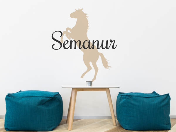 Wandtattoo Semanur mit Pferd