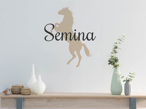 Wandtattoo Semina mit Pferd