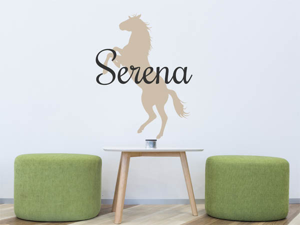 Wandtattoo Serena mit Pferd