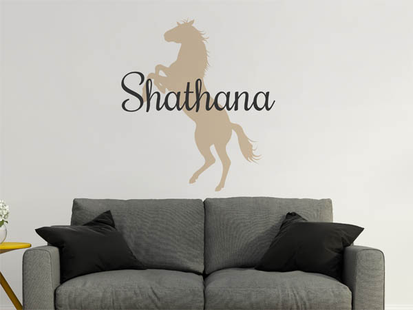 Wandtattoo Shathana mit Pferd