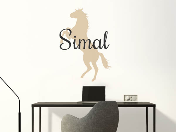 Wandtattoo Simal mit Pferd