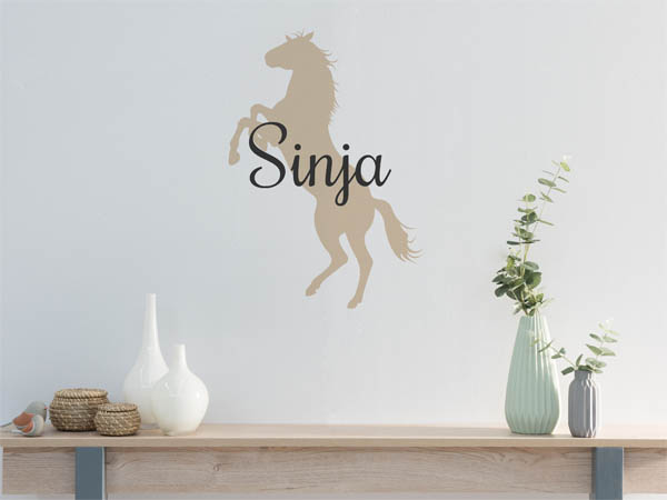 Wandtattoo Sinja mit Pferd