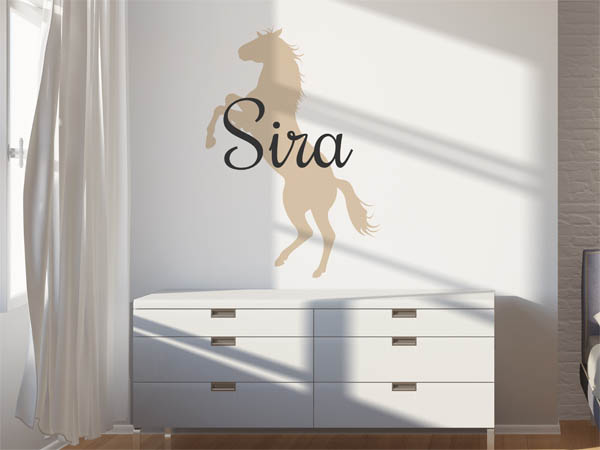 Wandtattoo Sira mit Pferd