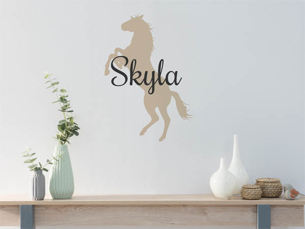 Wandtattoo Skyla mit Pferd