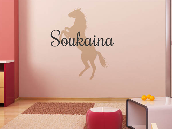 Wandtattoo Soukaina mit Pferd