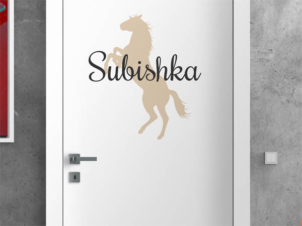 Wandtattoo Subishka mit Pferd