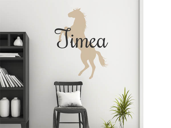 Wandtattoo Timea mit Pferd