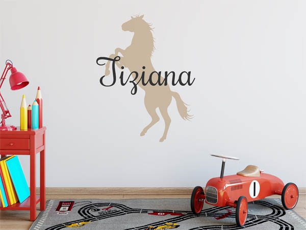 Wandtattoo Tiziana mit Pferd