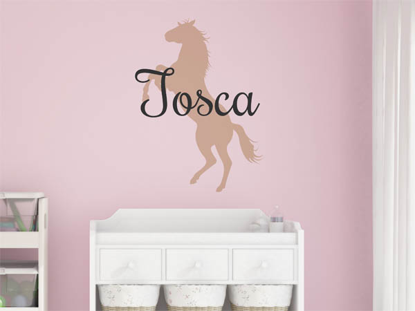 Wandtattoo Tosca mit Pferd