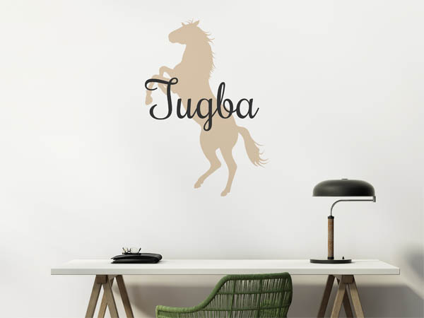 Wandtattoo Tugba mit Pferd