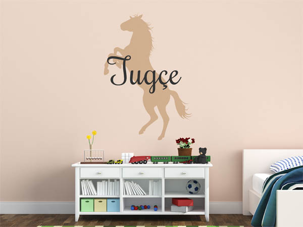 Wandtattoo Tugçe mit Pferd