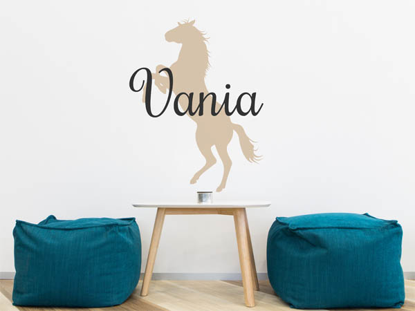 Wandtattoo Vania mit Pferd