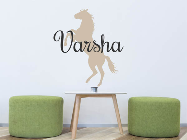 Wandtattoo Varsha mit Pferd