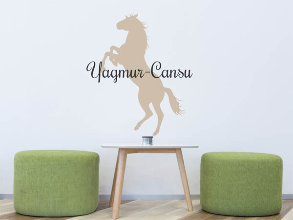 Wandtattoo Yagmur-Cansu mit Pferd