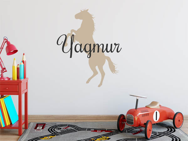 Wandtattoo Yagmur mit Pferd