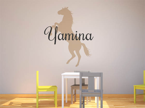 Wandtattoo Yamina mit Pferd