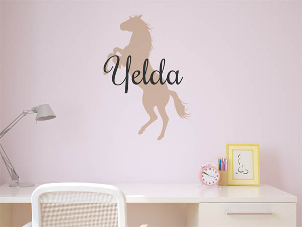 Wandtattoo Yelda mit Pferd