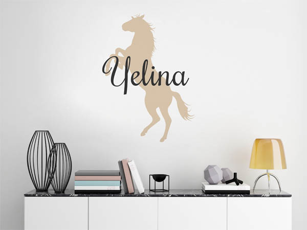 Wandtattoo Yelina mit Pferd