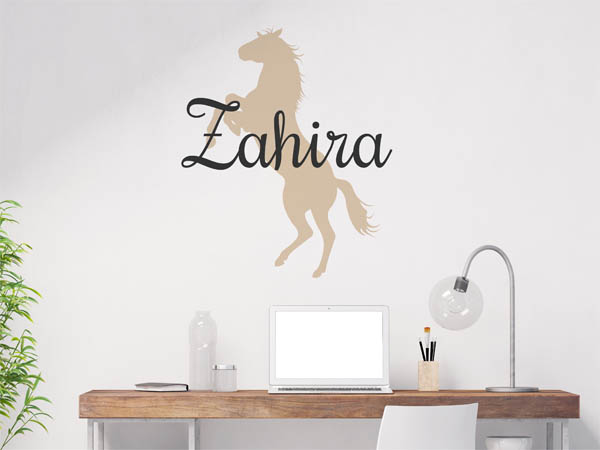 Wandtattoo Zahira mit Pferd