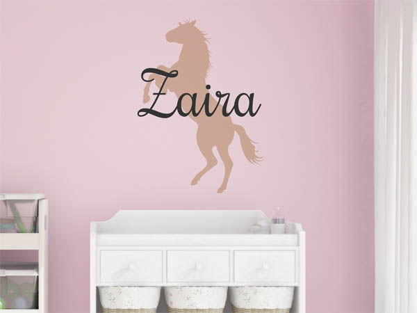 Wandtattoo Zaira mit Pferd