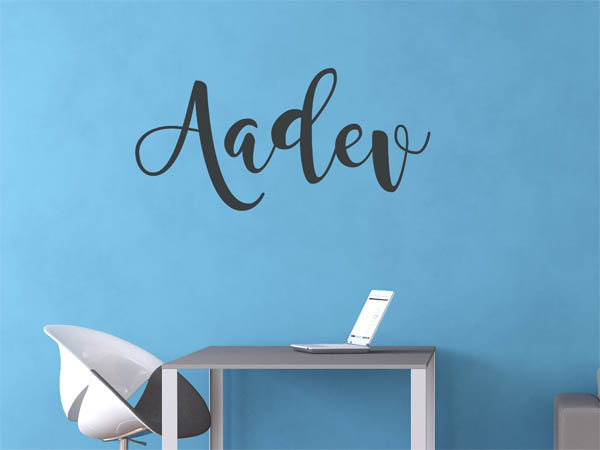 Wandtattoo Aadev in Handschrift