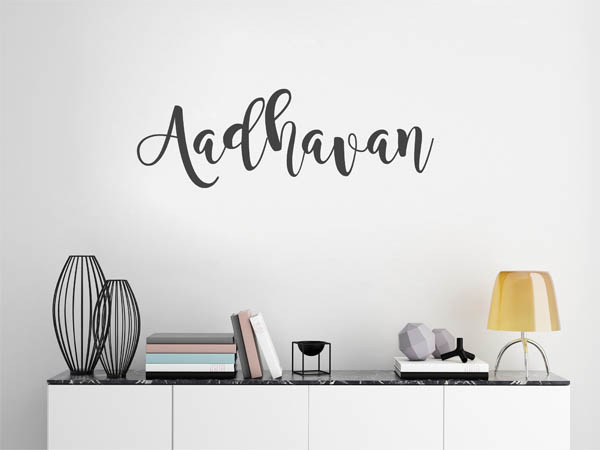 Wandtattoo Aadhavan in Handschrift