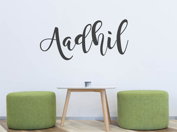 Wandtattoo Aadhil in Handschrift