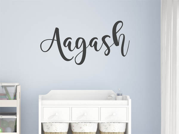 Wandtattoo Aagash in Handschrift