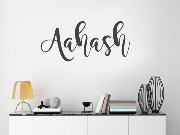 Wandtattoo Aahash in Handschrift