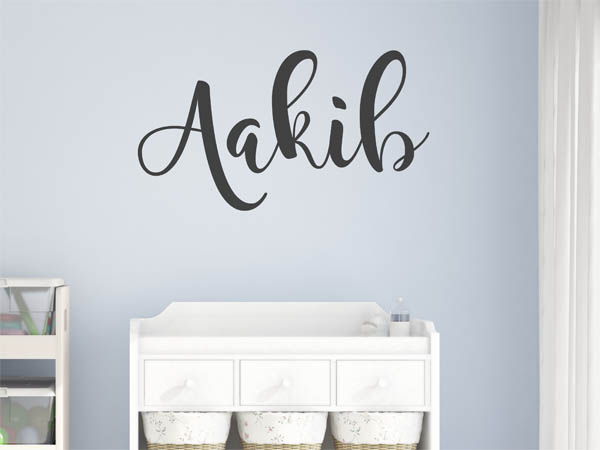 Wandtattoo Aakib in Handschrift