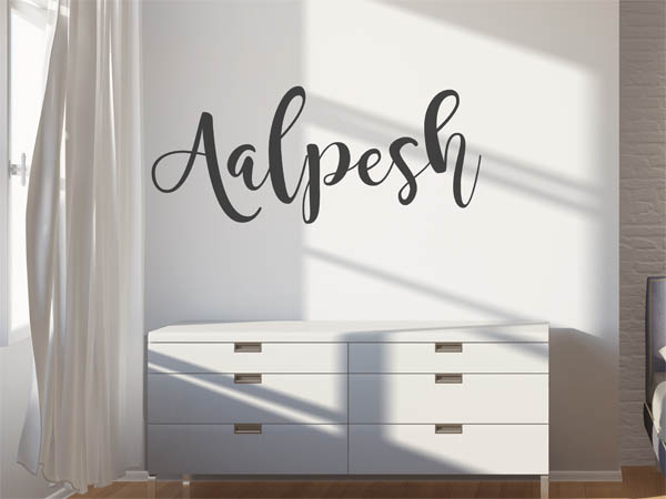 Wandtattoo Aalpesh in Handschrift