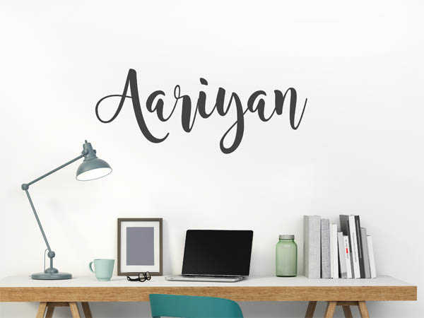 Wandtattoo Aariyan in Handschrift