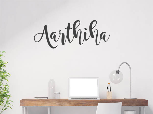 Wandtattoo Aarthiha in Handschrift
